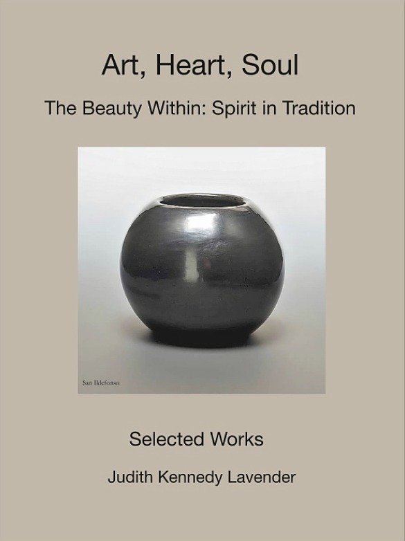 Book cover with a San Ildefonso blackware jar